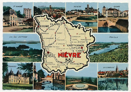 CPM Carte Du Département De La Nièvre - Vues Multiples - Sonstige & Ohne Zuordnung