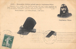 CPA AVIATION MONOPLAN BLERIOT PILOTE PAR LE CAPITAINE FELIX - ....-1914: Precursores