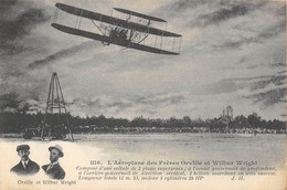 CPA AVIATION L'AEROPLANE DES FRERES ORVILLE ET WILBUR WRIGHT - ....-1914: Précurseurs