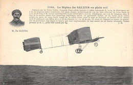 CPA AVIATION LE BIPLAN DE SALVER EN PLEIN VOL - ....-1914: Précurseurs