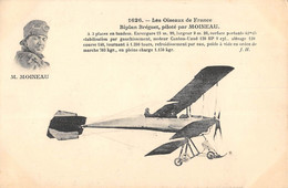 CPA AVIATION LES OISEAUX DE FRANCE BIPLAN BREGUET PILOTE PAR MOINEAU - ....-1914: Vorläufer