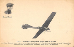 CPA AVIATION MONOPLAN ANTOINETTE PILOTE PAR DE MUMM - ....-1914: Precursors