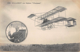 CPA AVIATION JULLEROT SUR BIPLAN FARMAN - ....-1914: Précurseurs