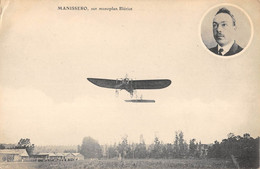 CPA AVIATION MANISSERO SUR MONOPLAN BLERIOT - ....-1914: Précurseurs