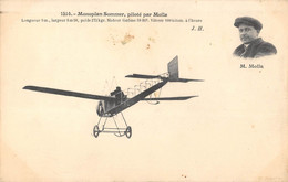 CPA AVIATION MONOPLAN SOMMER PILOTE PAR MOLLA - ....-1914: Précurseurs