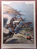 Copertina Tribuna Illustrata Nr. 44 Del 1939 WW2 Leoni Muzengo Kenya Caccia Uomo - Oorlog 1939-45