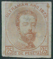 88303 - Spanish ULTRAMAR Cuba - Stamps  --  Stamp PROOF  1873 25 Cents MLH - Neufs