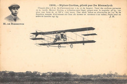 CPA AVIATION BIPLAN CURTISS PILOTE PAR DE RIEMSDYCK - ....-1914: Precursors