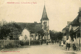 Verrières * La Grande Rue Et L'église - Autres & Non Classés