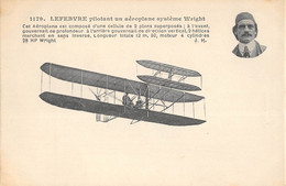 CPA AVIATION LEFEBVRE PILOTANT UN AEROPLANE SYSTEME WRIGHT - ....-1914: Precursors