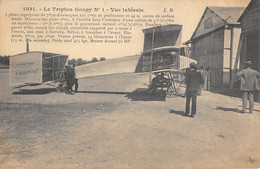 CPA AVIATION LE TRIPLAN GOUPY N°1 VUE LATERALE - ....-1914: Précurseurs