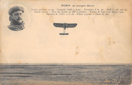 CPA AVIATION MORIN SUR MONOPLAN BLERIOT - ....-1914: Précurseurs