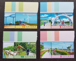 Taiwan Bike Paths 2013 Cycling Bicycle Wind Energy Sport Games (stamp Margin) MNH - Unused Stamps