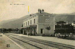 Gex * Vue Sur La Gare * Ligne Chemin De Fer De L'ain - Gex