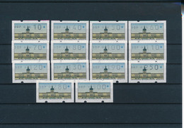 Germany ATM Berlin 1987 Automaten-Tastensatz TS1, 10-300 Pf. 14 Werte/Stamps Postfrisch ** Schloss Castle Charlottenburg - Viñetas De Franqueo [ATM]