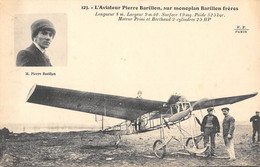 CPA AVIATION L'AVIATEUR PIERRE BARILLON SUR MONOPLAN BARILLON FRERES - ....-1914: Vorläufer