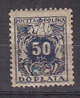 R3967 - POLOGNE POLAND TAXE Yv N°43 * - Segnatasse