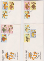 MUSHROOMS  BHUTAN 1989 FDC Covers - Champignons