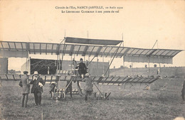 CPA AVIATION CIRCUIT DE L'EST NANCY JARVILLE 10 AOUT 1910 LE LIEUTENANT CAMERMAN A SON POSTE DE VOL - ....-1914: Precursors