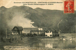 Ugine * Les Fontaines D'ugines * Usine électro Métallurgique * Industrie Cheminée * Environs D'albertville - Ugine