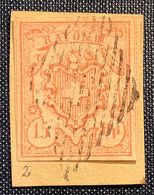 1852 ZNr 20, QUALITÉ SUP: 15 Rp Grands Chiffres Rayon III, Oblit (Schweiz Suisse Switzerland Mi.12 Yvert 23 Sc12 XF Used - 1843-1852 Correos Federales Y Cantonales