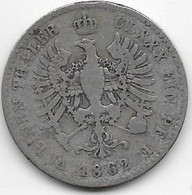 Allemagne - 1 Mark 1862 - Argent - 1 Mark
