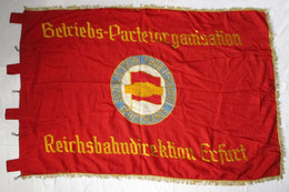 Seltene DDR Fahne SED Partei Organisation Reichsbahndirektion Erfurt (107108) - Other & Unclassified