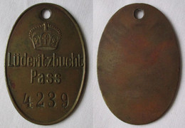 Rare Pass Marke Lüderitzbucht Deutsch Südwest Afrika Um 1910 (155584) - Duitsland