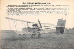 CPA AVIATION BIPLAN VOISIN TYPE 13 50 - ....-1914: Voorlopers