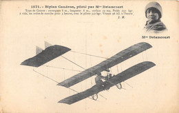 CPA AVIATION BIPLAN CAUDRON PILOTE PAR Mme DRIANCOURT - ....-1914: Precursors