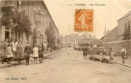 Chiddes * La Rue Principale Du Village * Villageois - Altri & Non Classificati