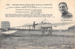 CPA AVIATION MONOPLAN BLERIOT MILITAIRE XI-2 PILOTE PAR PERREYON - ....-1914: Précurseurs
