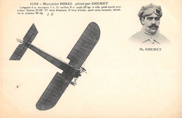 CPA AVIATION MONOPLAN BOREL PILOTE PAR CHEMET - ....-1914: Précurseurs