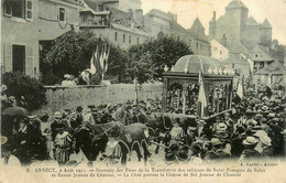 Annecy * La Translation Des Reliques St François De Sales Ste Jeanne De Chantal * Char Portant Châsse , 2 Août 1911 - Annecy