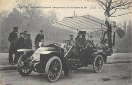 CPA AVIATION M.SANTOS DUMONT TRANSPORTANT SON AEROPLANE 19 BIS - ....-1914: Précurseurs