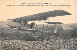 CPA AVIATION AEROPLANE MILITAIRE H.FARMAN - ....-1914: Précurseurs
