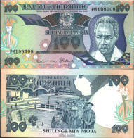 Tansania Pick-Nr: 14b Bankfrisch 1986 100 Shilingi - Tanzania