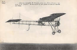 CPA AVIATION LE NOUVEAU MONOPLAN  M.HENRI FARMAN PILOTE PAR FARMAN - ....-1914: Précurseurs