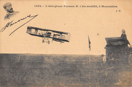 CPA AVIATION LAEROPLANE FARMAN N°1 BIS MODIFIE A MOURMELON - ....-1914: Vorläufer