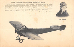 CPA AVIATION MONOPLAN NIEUPORT PILOTE PAR HELEN - ....-1914: Précurseurs