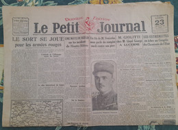 Quotidien Le Petit Journal 23 Aout 1920 Syndicats  Les Extremistes En échec Au Congres Des Cheminots De L'etat - Le Petit Journal