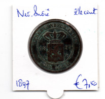 NED.INDIE 2 1/2 CENT 1897 - Indes Neerlandesas