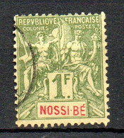 Col24 Colonies Nossi Bé N° 39 Oblitéré Cote 35,00 € - Used Stamps
