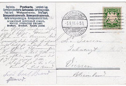 50908 - Altdeutschland / Bayern - 1906 - 5Pfg. Wappen EF A. AnsKte. NUERNBERG AUSSTELLUNG -> Viersen - Cartas & Documentos