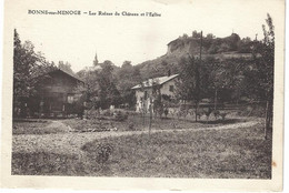 74   Bonne Sur Menoge  -   Les Ruines Du Chateau Et L'eglise - Bonne