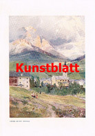 D101 159 E.H.Compton Cortina D’Ampezzo Dolomiten Cristallo Kunstblatt 1908 !!! - Other & Unclassified