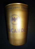 4 Original Goldfarbene BACARDI Metallbecher, Edition Cuba Libre, Neue Seltene Limited Edition - Swizzle Sticks