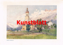 D101 169 E.H.Compton Neustift Stubaital Tirol Kunstblatt 1908 !!! - Other & Unclassified