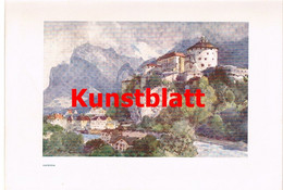 D101 170 E.H.Compton Kufstein Burg Berge Tirol Kunstblatt 1908 !!! - Otros & Sin Clasificación