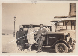 FOTO PHOTO SINT IDESBALD KOKSIJDE 1929 GRAND HOTEL DES DUNES / CAFE GAUFRES / ANCIENNE VOITURE / BELLE ANIMATION - Koksijde